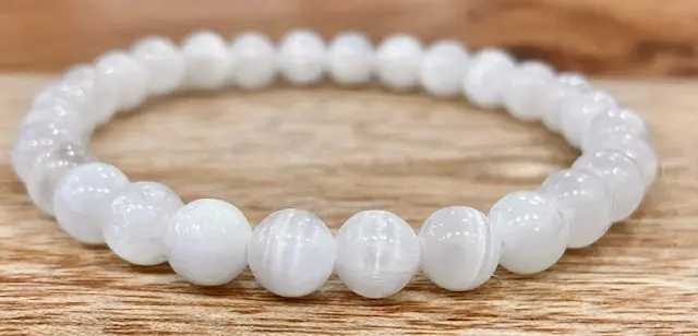Bracelet Sélénite 6mm