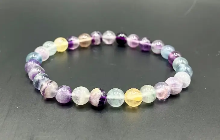 Bracelet Fluorine Multicolore 6mm