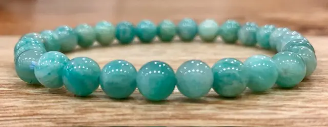Bracelet Amazonite 6mm Pérou