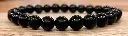 Bracelet Obsidienne Œil Céleste 8mm (Taille grand poignet)