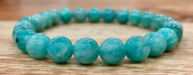 Bracelet Amazonite 8mm Pérou