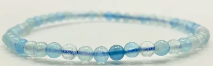 Bracelet Aigue Marine 4mm