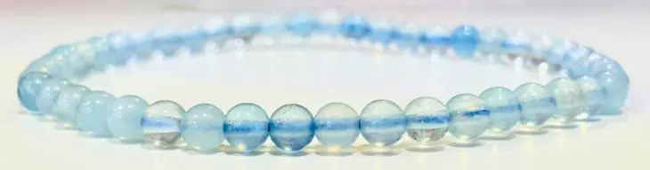 Bracelet Aigue Marine 4mm