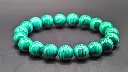 Bracelet Malachite claire 10mm