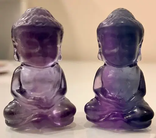 Bouddha Fluorine Bleue - verte