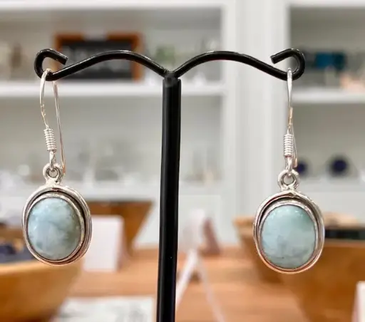Boucles d'oreilles Larimar en Argent 925