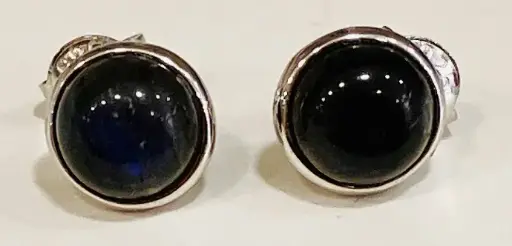 Boucles d'oreilles Labradorite puce