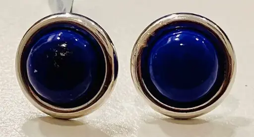 Boucles d'oreilles Lapis Lazuli puce