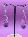 Boucles d'oreilles Améthyste Facettée