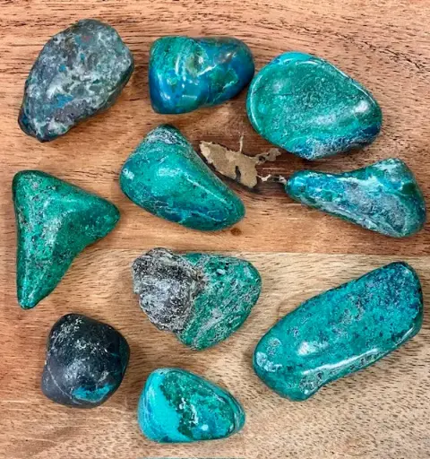 Pierres roulées Chrysocolle