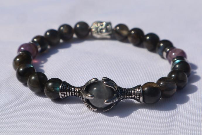 Bracelet Labradorite Améthyste