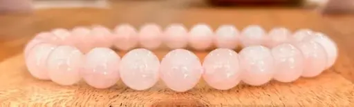 Bracelet Quartz rose du Brésil 8mm