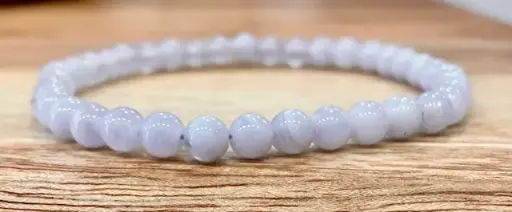 Bracelet Calcédoine Bleue 4,5 - 5,5mm