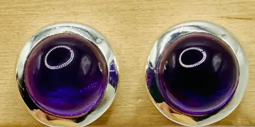Boucles d'oreilles Améthyste puce