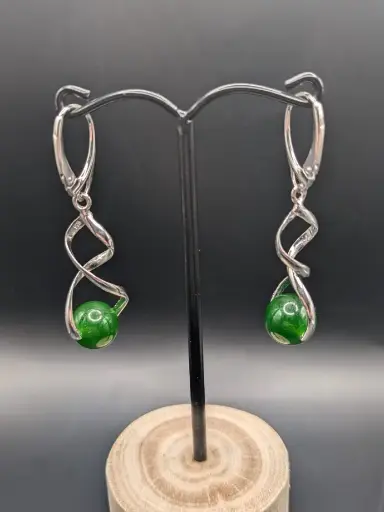 Boucles d'oreilles Jade