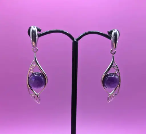 Boucles d'oreilles Améthyste