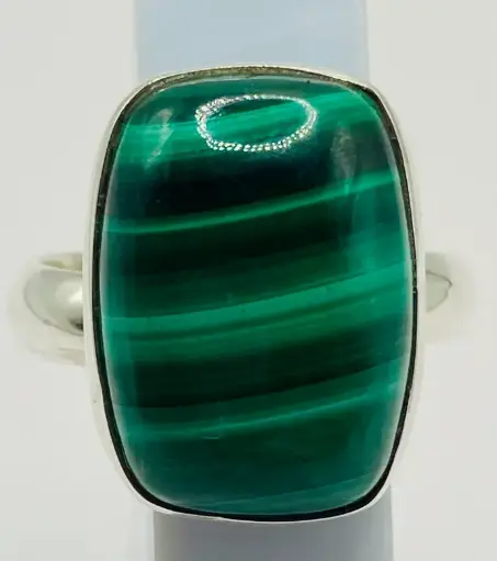 Bague Malachite en Argent 925