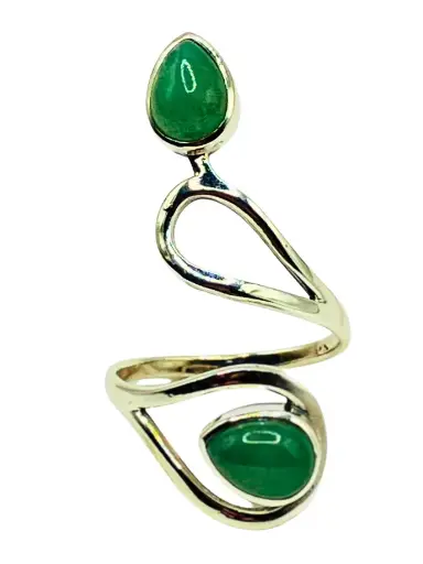 Bague Aventurine verte