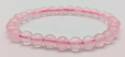 Bracelet Quartz rose du Brésil 6mm