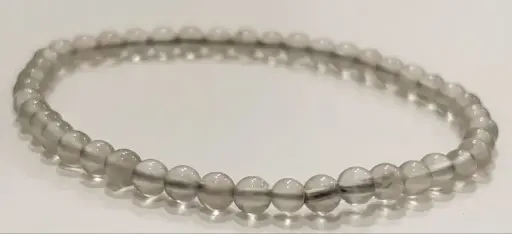 Bracelet Pierre de Lune grise 4mm
