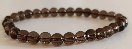 Bracelet Quartz fumé 6mm