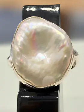 Bague Perle Baroque en Argent 925