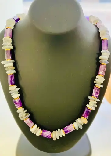 Collier Améthyste - Labradorite