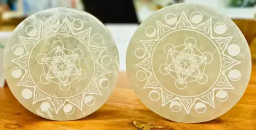 Plaque de Sélénite rechargement Métatron