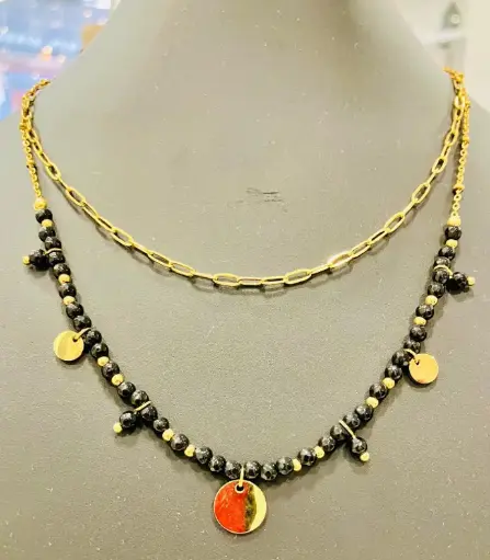 Collier Duo Onyx