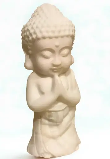 Bouddha Indien en Jade Blanc