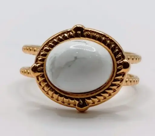 Bague Howlite