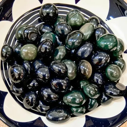 Pierres roulées Obsidienne Œil Céleste 15 à 25mm