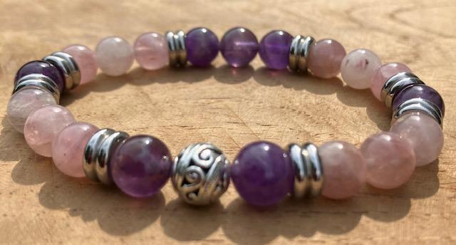 Bracelet Quartz rose Madagascar - Améthyste