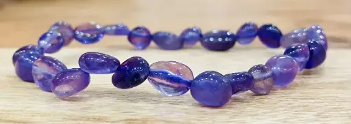 Bracelet Améthyste pierres roulées Brésil
