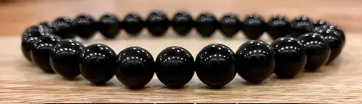 Bracelet Obsidienne Œil Céleste 8mm (Taille grand poignet)