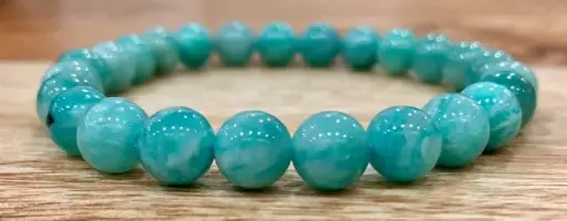 Bracelet Amazonite 8mm Pérou