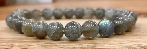 Bracelet Labradorite 8mm (Taille grand poignet)