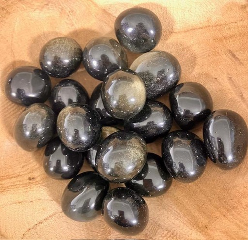 Pierres roulées Obsidienne Dorée