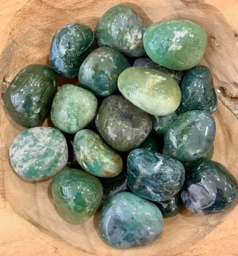 Pierres roulées Agate  Mousse