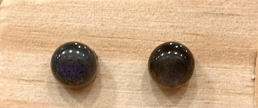 Boucles d'oreilles Labradorite puce