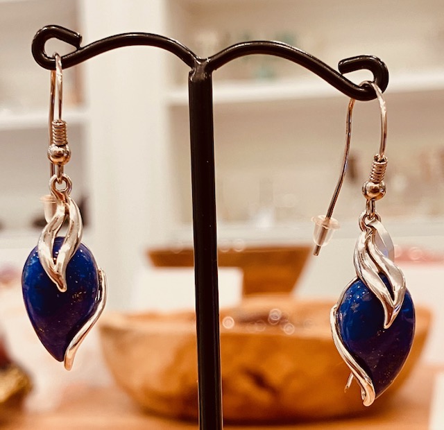 Boucle d'oreilles en Lapis Lazuli