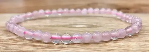 Bracelet Quartz Rose 4mm