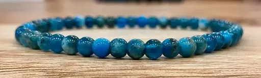 Bracelet Apatite Bleue 4mm