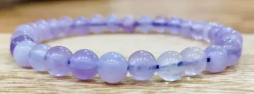 Bracelet Améthyste Lavande 6mm Brésil