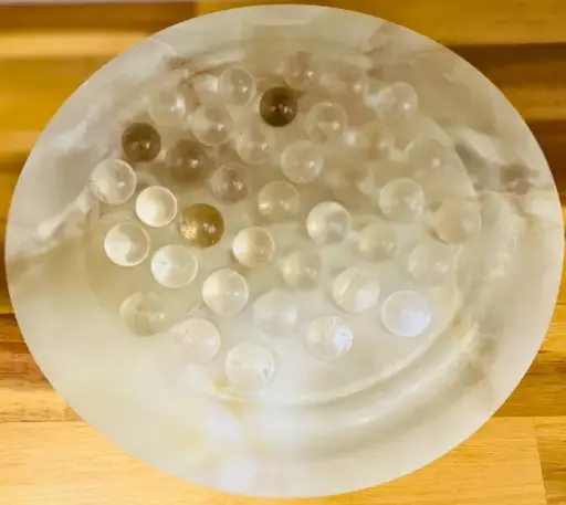 Jeu du Solitaire en Cristal de roche